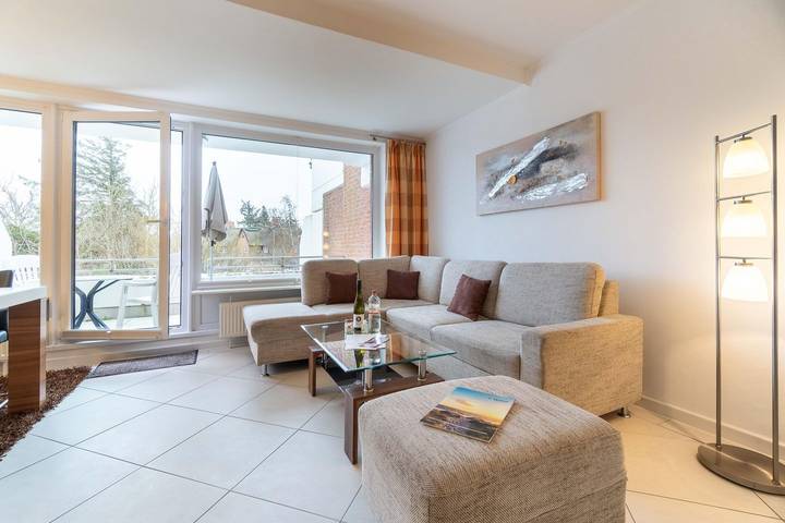Ferienwohnung für 4 Personen, mit Balkon und Garten sowie Sauna in Wyk auf Föhr (Stadt)