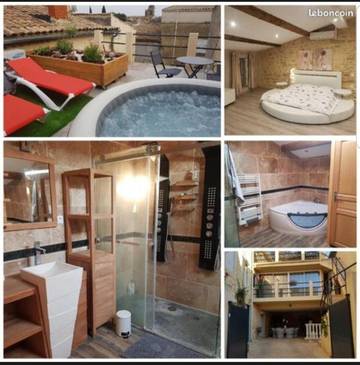 Maison d’hôte pour 2 personnes, avec jacuzzi ainsi que terrasse et piscine, animaux acceptés dans le Gard