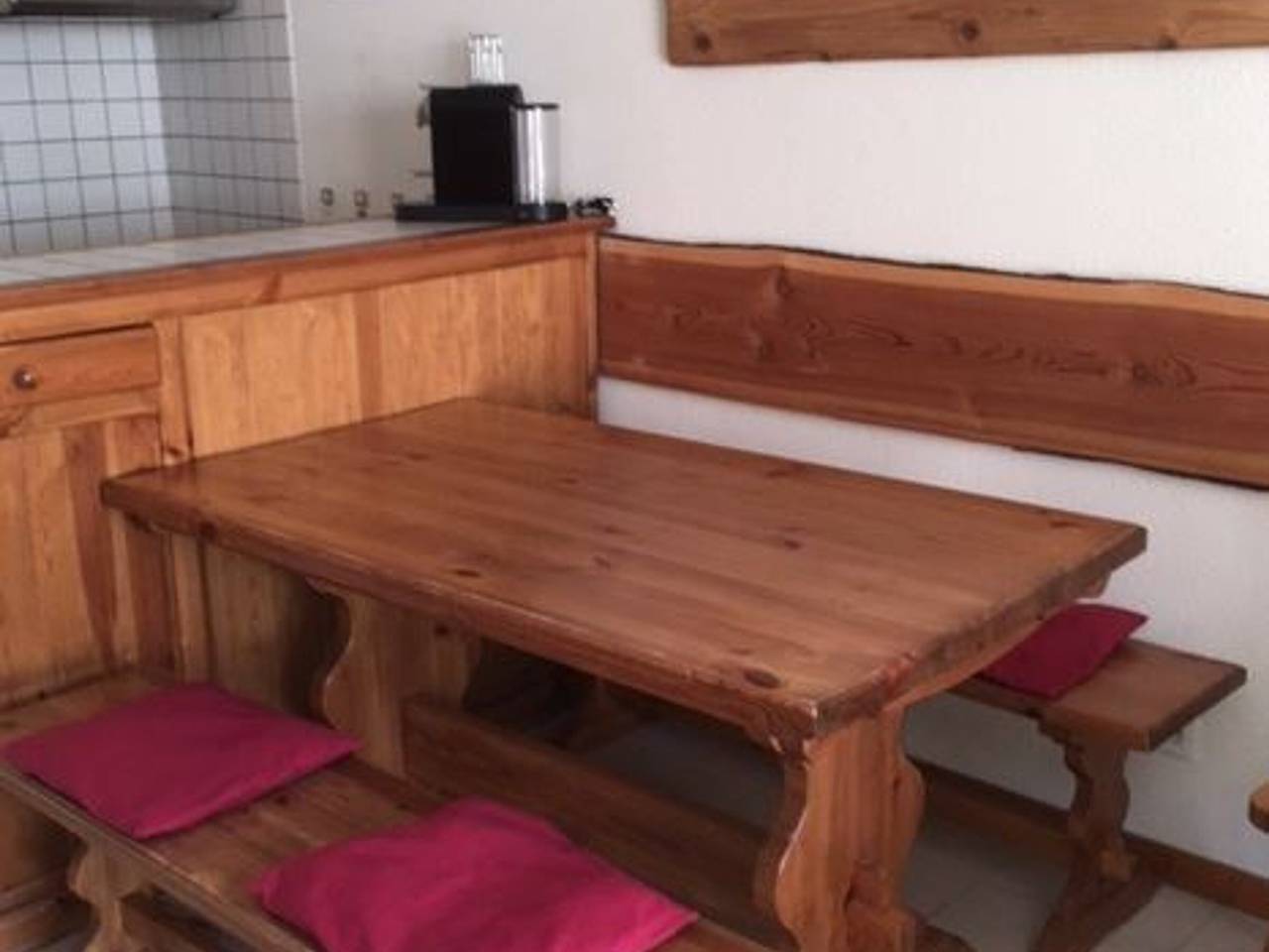Appartement entier, Appartement 3P, 6 pers, proche pistes, balcon exposé Sud, parking privé, Tv, cuisine équipée in Le Monêtier-les-Bains, Serre Chevalier