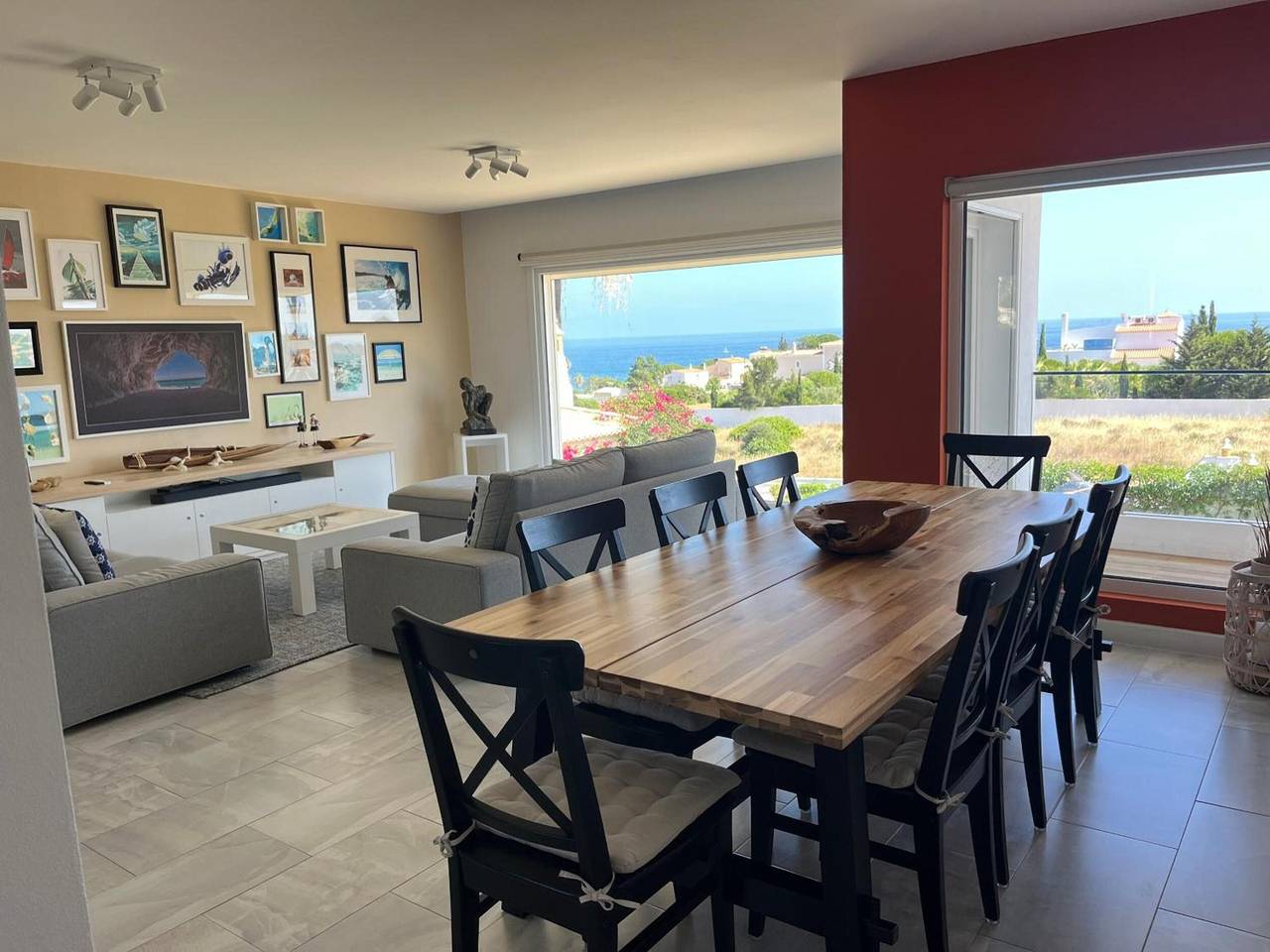 Villa 'Bellevue' with Sea View, Wi-Fi and Air Conditioning in Albufeira, Faro District