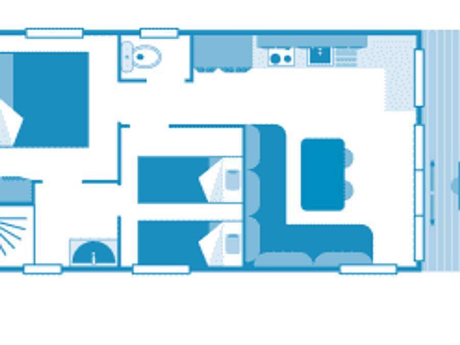 Camping Sandaya Paris Maisons-Laffitte - Mobilhome 4 personas - Casa rural 4p 2ch **** Bord de Seine in Montesson, Yvelines