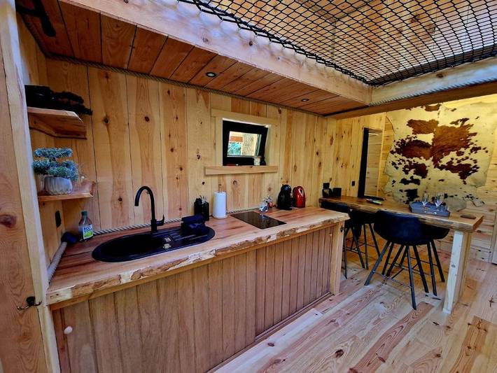 Chalet pour 2 personnes, avec jardin et jacuzzi