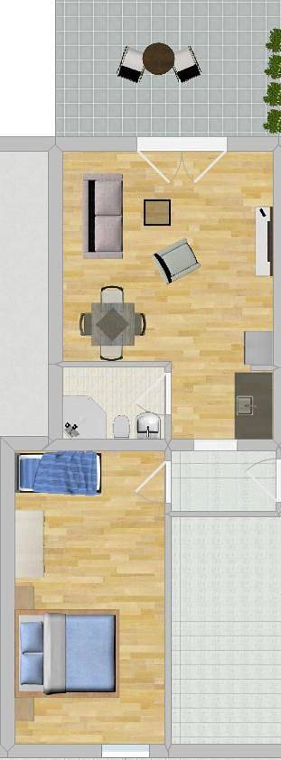 Ferienwohnung für 3 Personen, mit Garten und Terrasse in Lieser