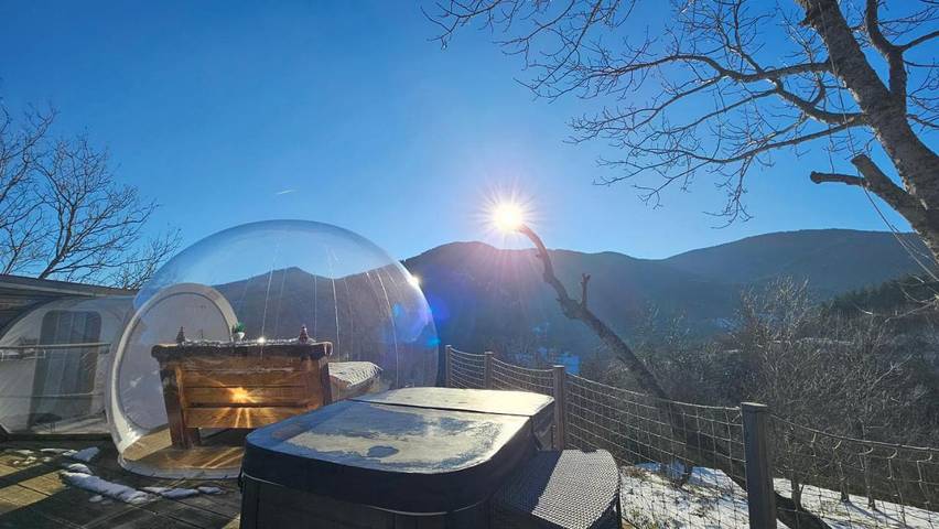 Chambre d’hôte pour 2 personnes, avec terrasse ainsi que sauna et vue en Ardèche - 3