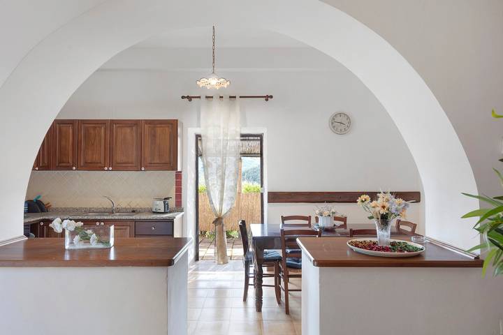 Villa "Casale del Belvedere" mit Meerblick, privatem Pool und WLAN in San Giovanni a Piro, Cilento Coast