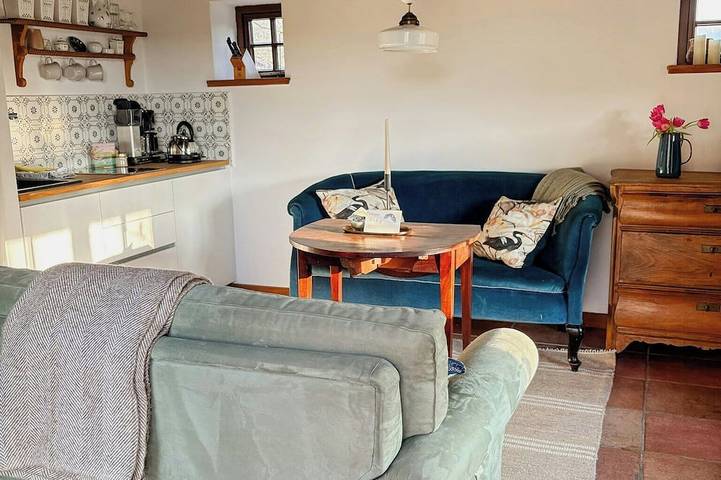 Ferienhaus für 3 Personen, mit Balkon und Garten