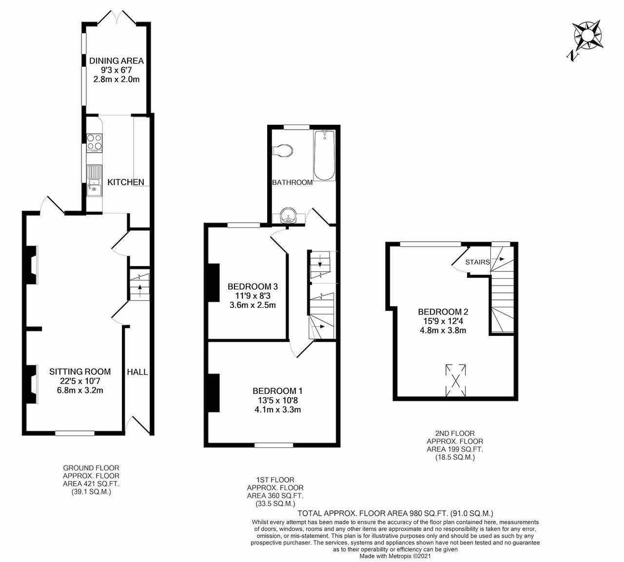 3-Bed Cosy Bookbinder House in Jericho Oxford in Oxford, Oxfordshire