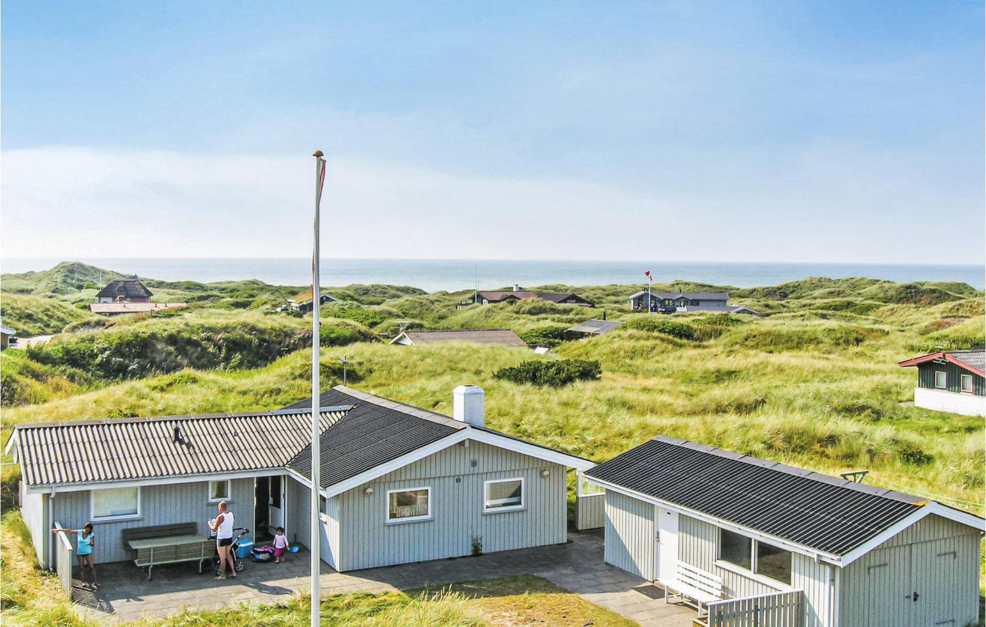 Ferienhaus für 6 Personen mit Terrasse in Løkken, Hjørring und Umgebung