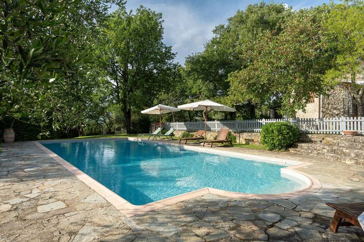 Maison de campagne pour 6 personnes, avec balcon ainsi que jardin et piscine à Castellina in Chianti - 3
