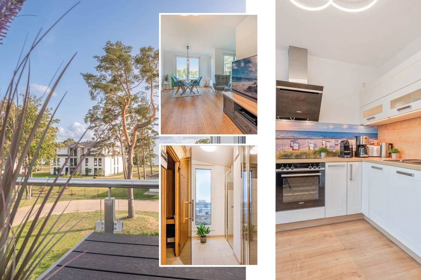 Entire apartment, Moderne Ferienwohnung mit Balkon & Sauna – ruhig gelegen im Grünen in Zirchow, Usedom