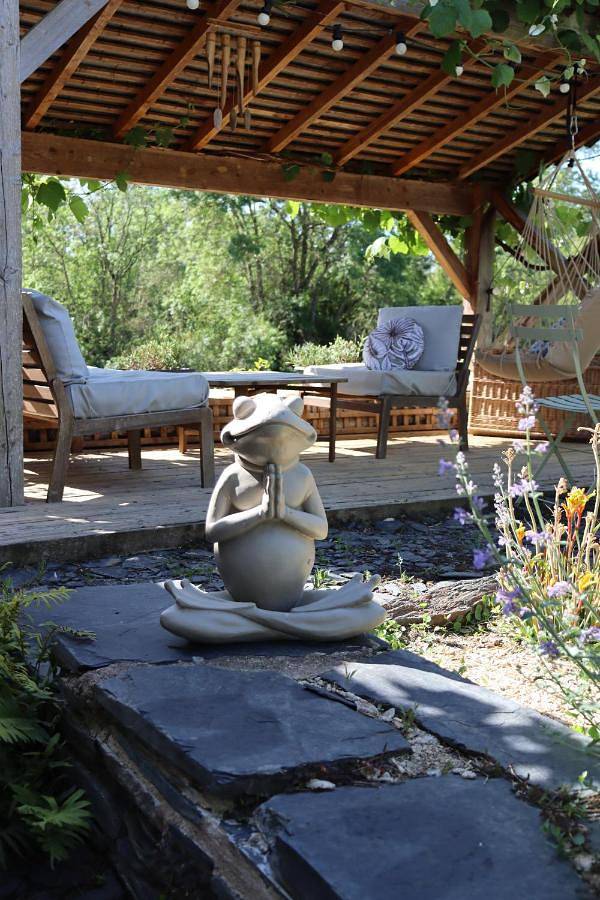 Location de vacances pour 4 personnes, avec Terrasse et Jardin ainsi que Vue sur le lac et Vue dans Maine-et-Loire