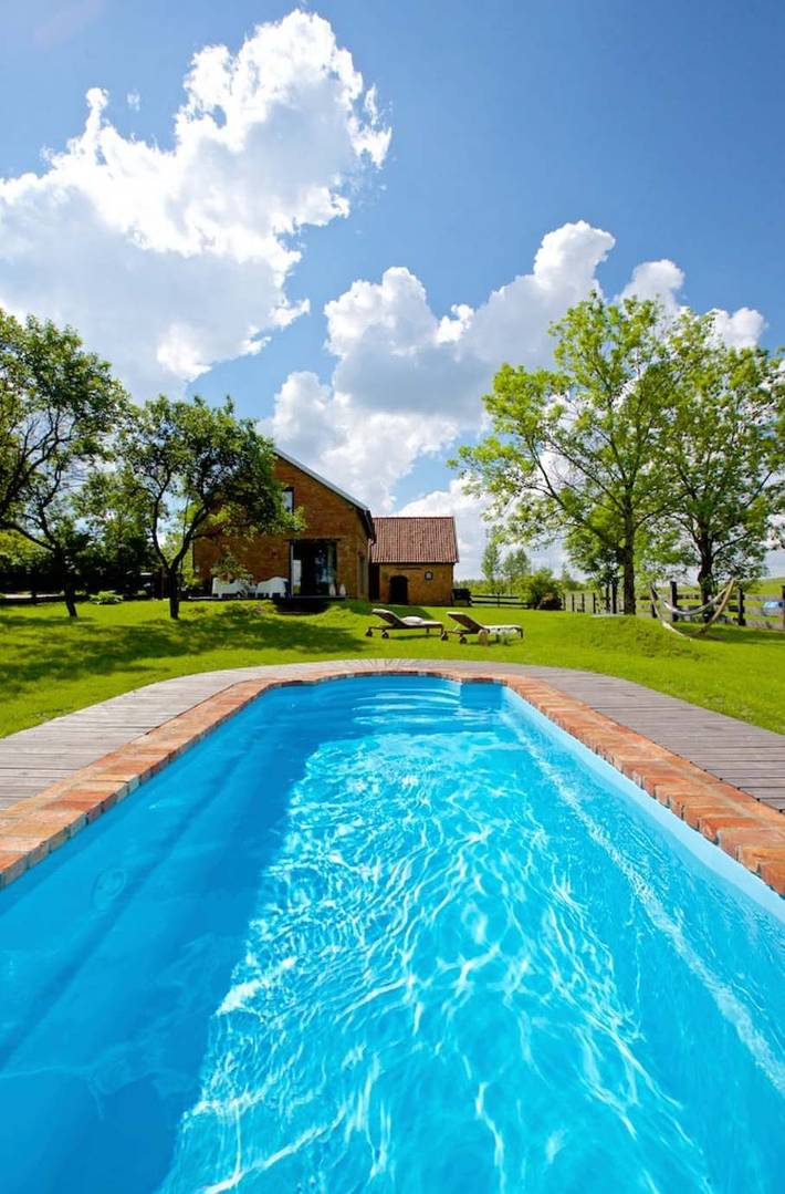 Ferienhaus für 7 Personen, mit Pool und Whirlpool sowie Sauna und Garten, mit Haustier in den Masuren