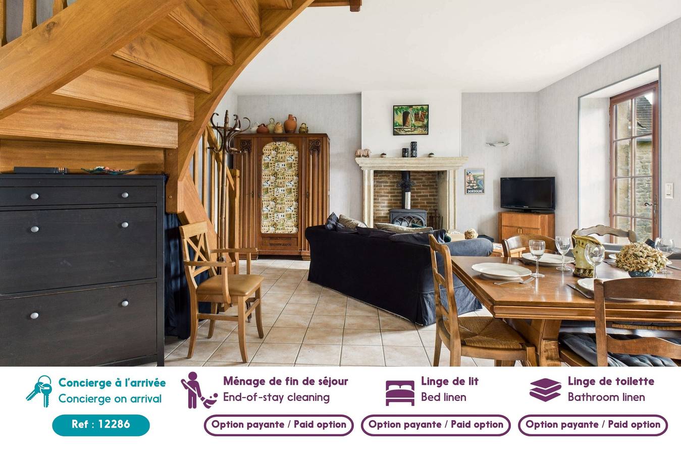 Charmante maison de campagne pour 6 avec jardin in Fanlac, Périgord Noir