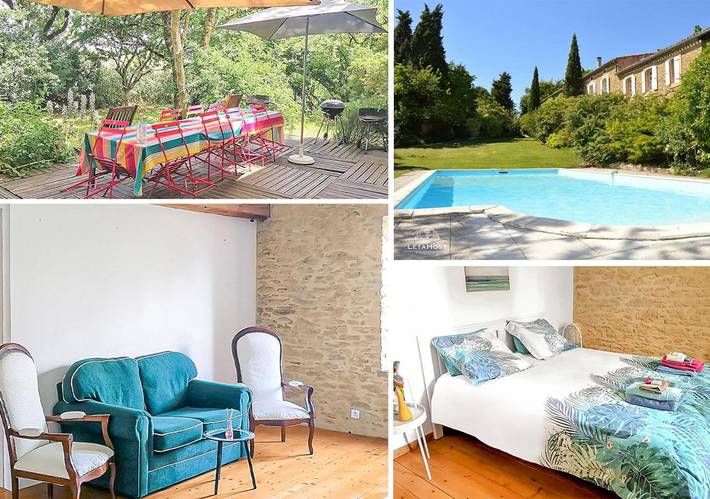 Gîte pour 10 personnes, avec jardin ainsi que piscine et vue à Soupex - 2