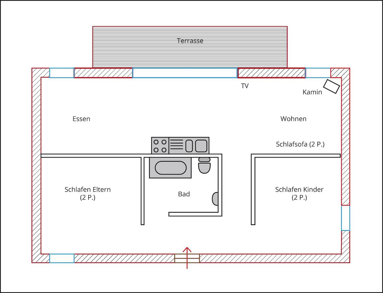 Ganze Ferienwohnung, Hof Uhleck am Königsstuhl 3 in Hagen Auf Rügen, Lohme