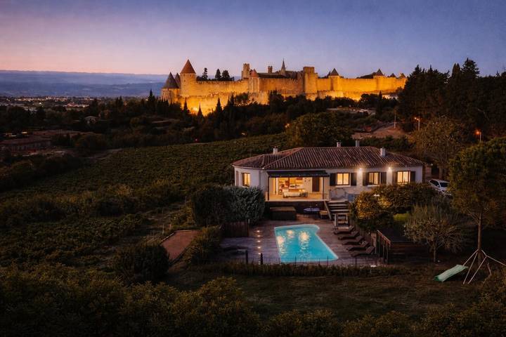 Gîte für 15 Personen, mit Terrasse und Garten sowie Whirlpool und Pool, mit Haustier