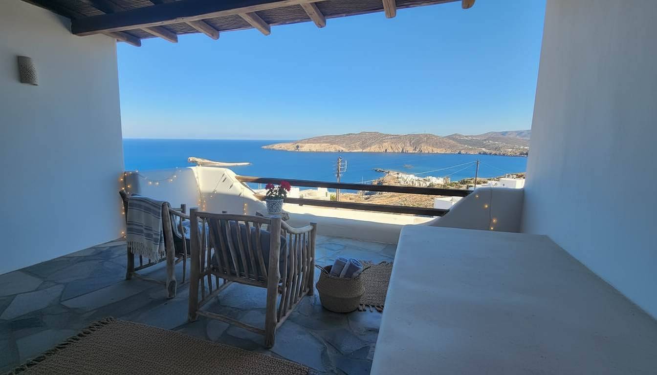 Appartement entier, Appartement de vacances pour 5 personnes avec balcon/terrasse in Mykonos