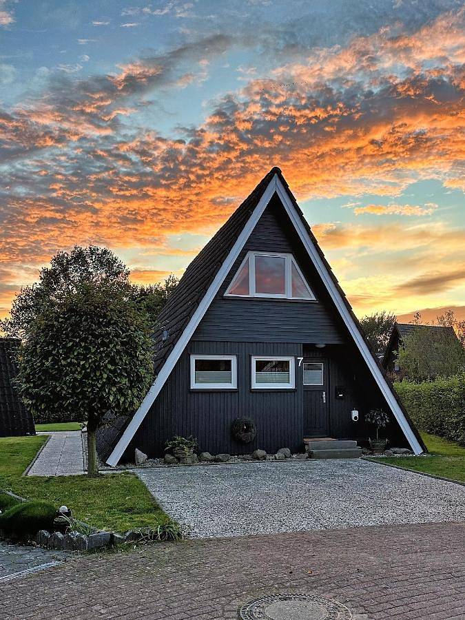 Ferienhaus für 4 Personen, mit Terrasse und Garten sowie Ausblick in Alfsee