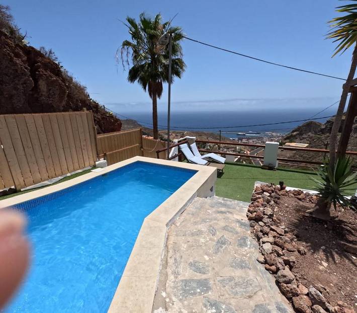 Casa de vacaciones para 3 personas, con jardín además de piscina y vistas, Se admiten mascotas en Tenerife - 4