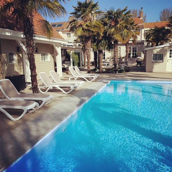 B&B für 2 Personen, mit Terrasse und Garten sowie Pool und Ausblick in Ellemeet