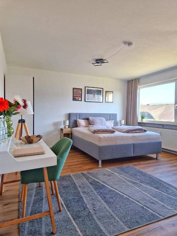 Ferienwohnung für 4 Personen, mit Terrasse und Garten sowie Ausblick in Bad Orb