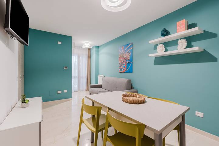 Appartement de vacances 'Azzurra Apartment Sicciara Special' avec balcon, Wi-Fi et climatisation in Balestrate, Province de Palerme
