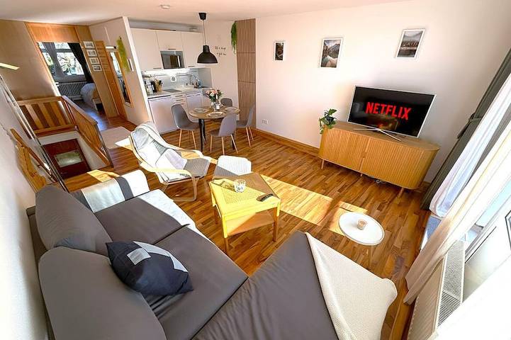Appartement de vacances pour 5 personnes, avec piscine et balcon ainsi que jardin et sauna - 1