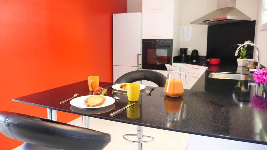 Gîte pour 4 personnes, avec vue et balcon dans Marina du Marin