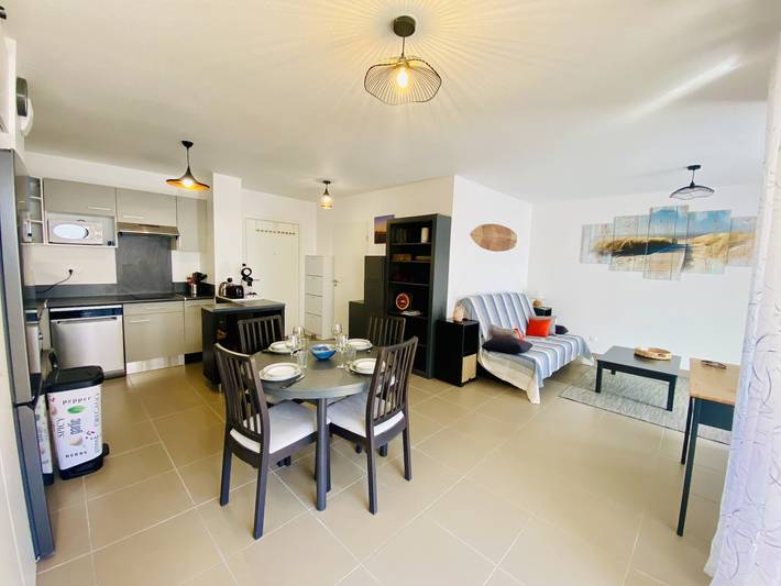 Appartement de vacances pour 4 personnes, avec terrasse dans Biscarrosse (bourg)