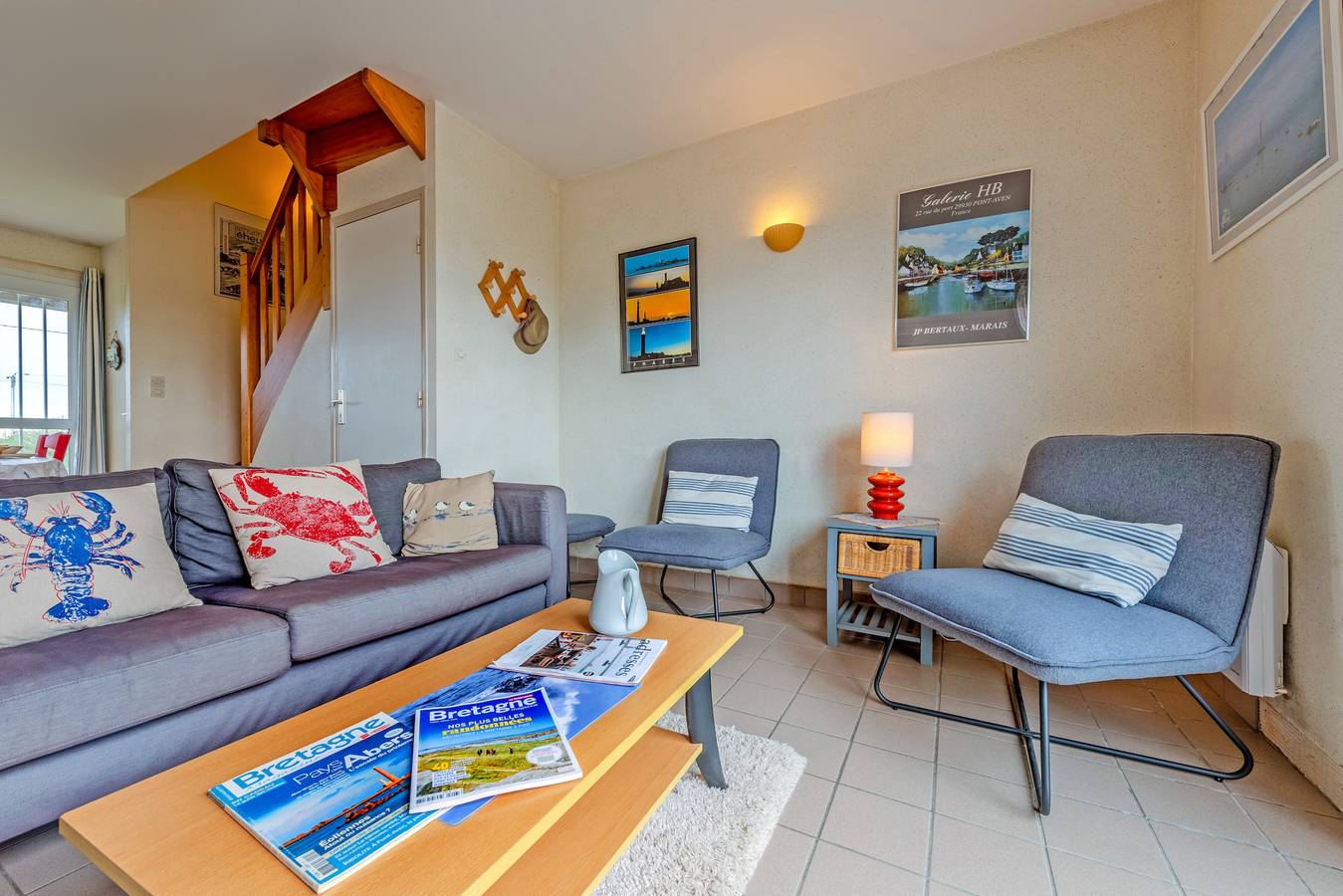 Maison de Vacances 'Ker Marian - Les Gîtes Marins Des' avec Vue sur la Mer, Jardin Partagé et Wi-Fi in Plouguerneau, Région de Brest