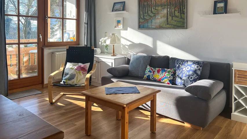Ferienwohnung für 4 Personen, mit Garten und Sauna sowie Pool in Chieming
