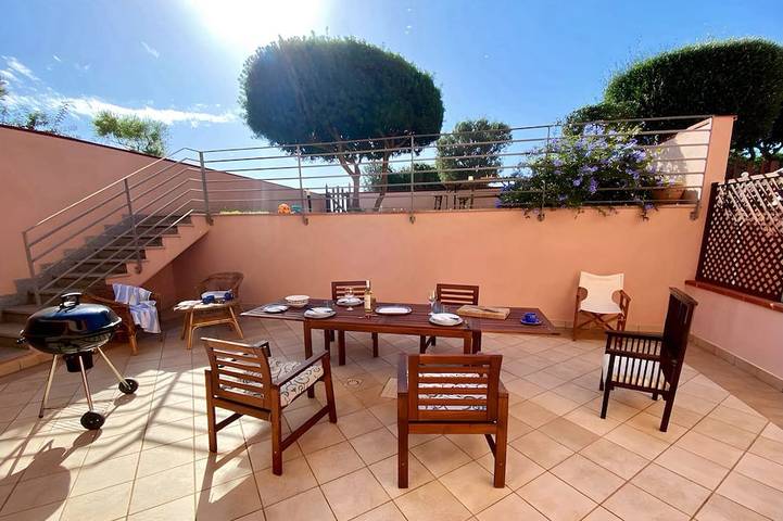 Ferienhaus für 8 Personen, mit Balkon und Garten, mit Haustier