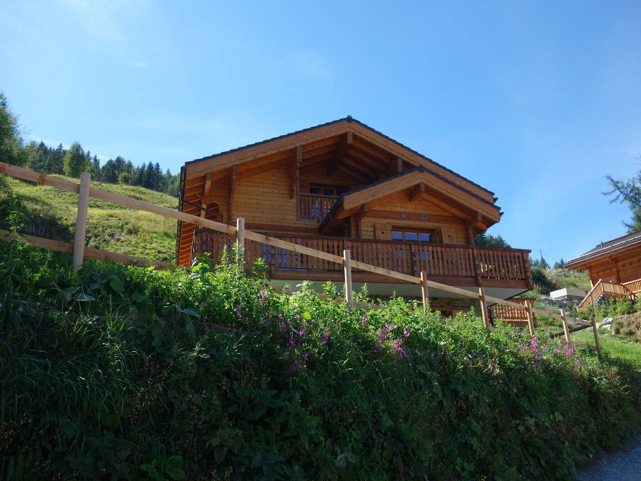 Chalet in Les Masses mit Skiraum in Vex, Walliser Alpen