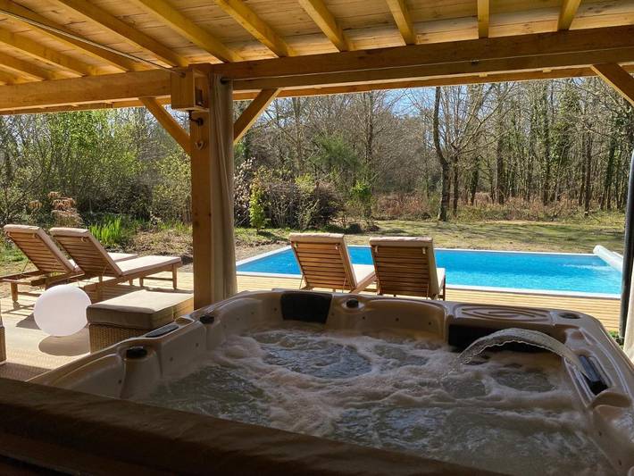Holiday home for 2 people, with view and garden as well as pool, with pets - 1