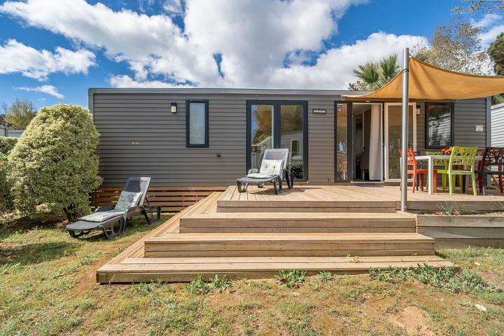 Mobil home pour 6 personnes, avec bassin pour enfant et jardin à Vendres - 3