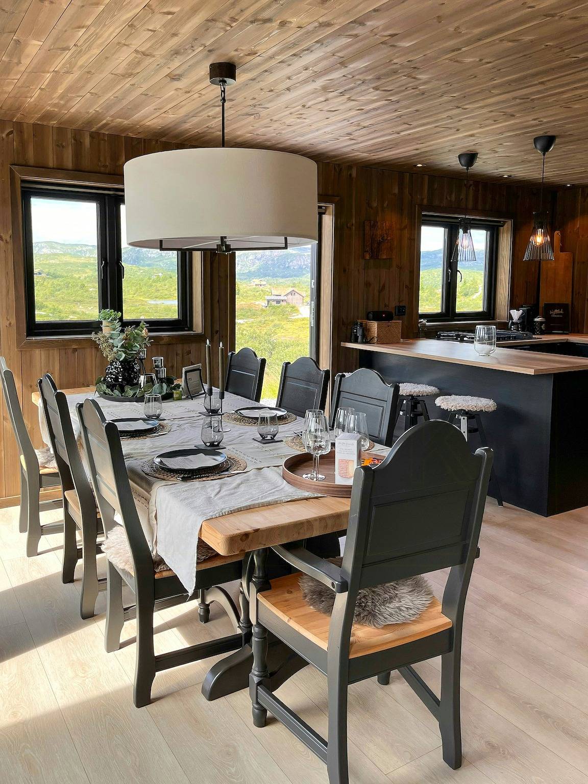 Off-Grid-Hütte mit Blick auf die Berge in Valle