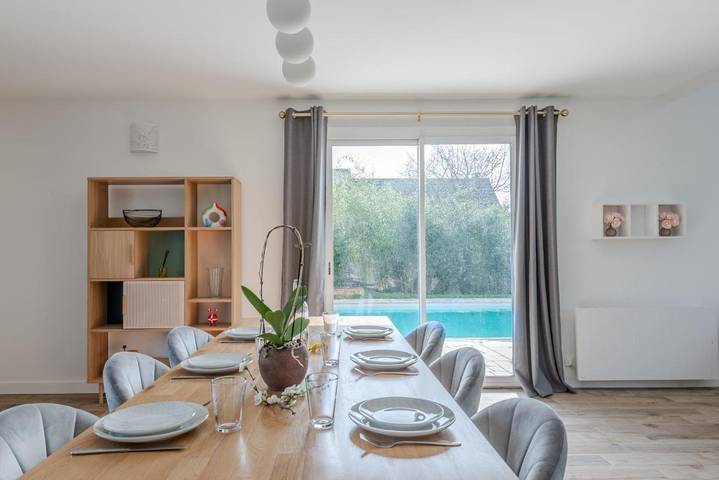 Location de vacances pour 10 personnes, avec vue ainsi que jardin et piscine à Chalifert - 2