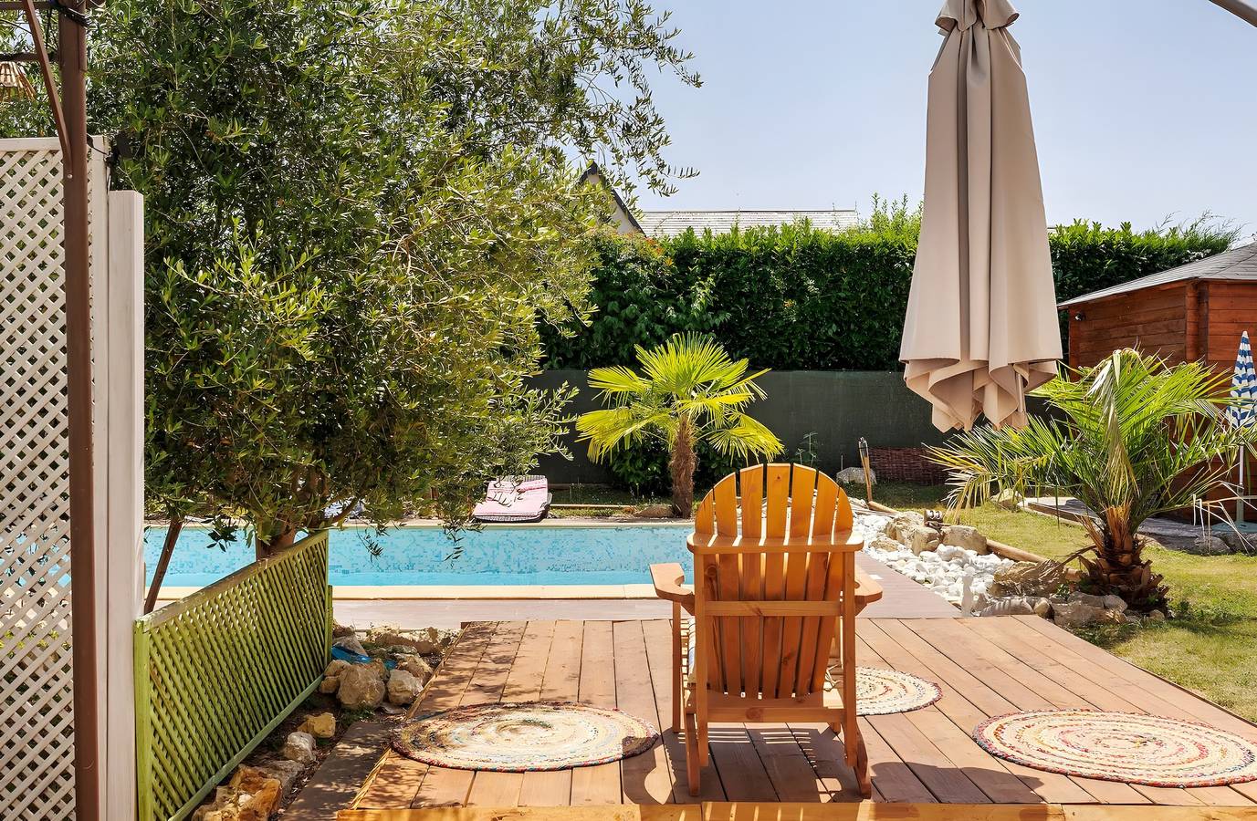 Chambre confort Opale avec piscine partagée in Saint-Cyr-sur-Loire, Région de Tours