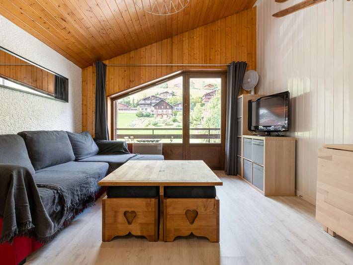 Studio pour 4 personnes, avec balcon à Le Grand-Bornand