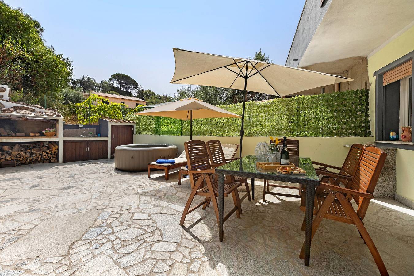 Ferienhaus 'Casa Campitanesu' mit Bergblick, privatem Garten und Wlan in Viddalba, Sassari Provinz