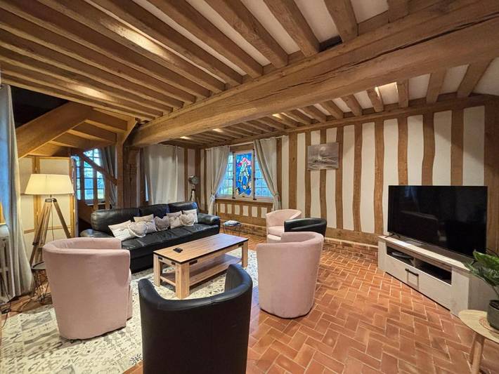 Location de vacances pour 8 personnes, avec vue et jardin, animaux acceptés à Port-en-Bessin-Huppain - 3