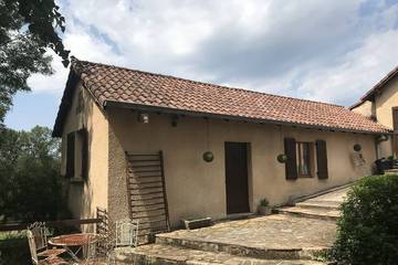 Location de vacances pour 4 personnes, avec jardin ainsi que jacuzzi et terrasse à Mirandol-Bourgnounac