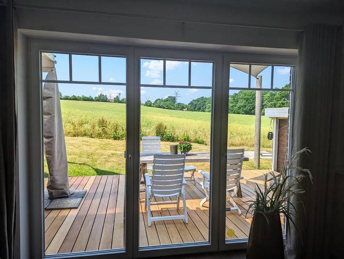 Ferienwohnung für 4 Personen, mit Terrasse und Garten sowie Ausblick in Reinbek
