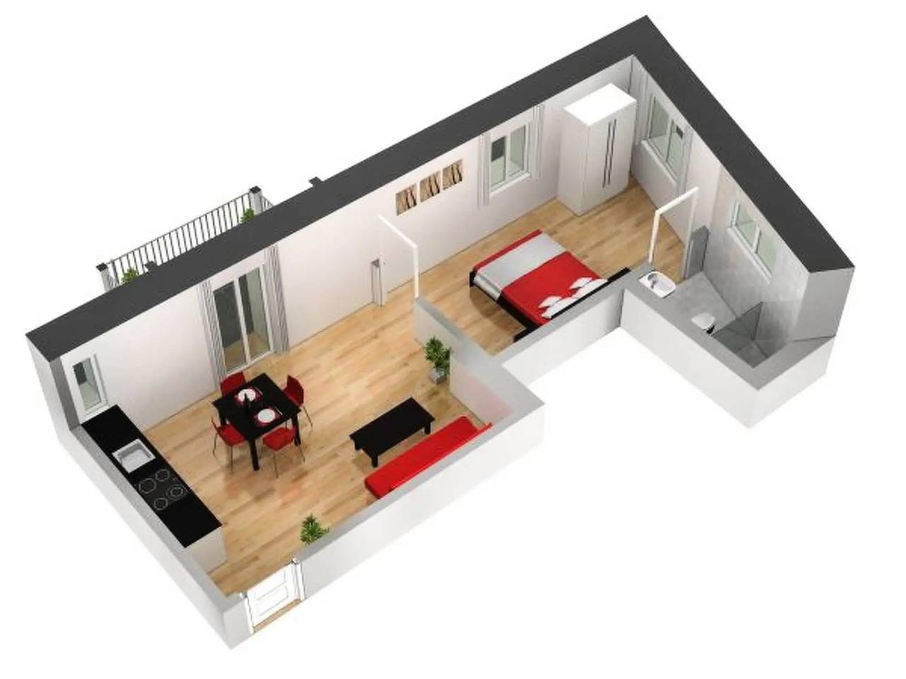 Apartamento entero, 1 Pièce 4 Personnes in Zürich 48 Altstetten, Zúrich