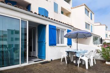 Gîte pour 4 personnes, avec terrasse dans Plage des Mouettes