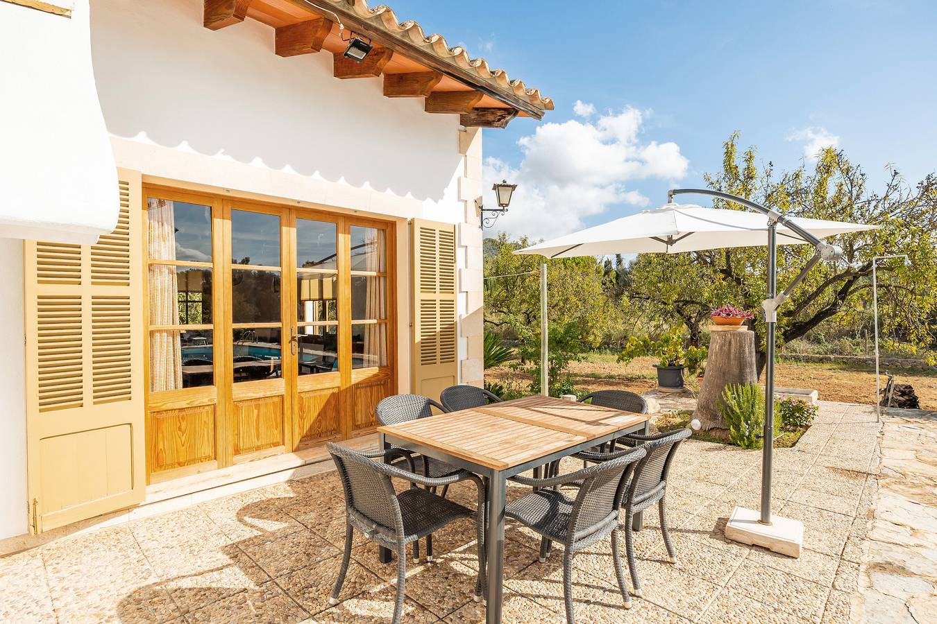 Ferienhaus 'Cozy Country' mit Bergblick, Wlan und Klimaanlage in Alaró, Mallorca Inselmitte