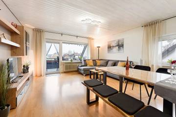 Ferienwohnung für 2 Personen, mit Seeblick und Balkon sowie Garten in Ueberlinger see