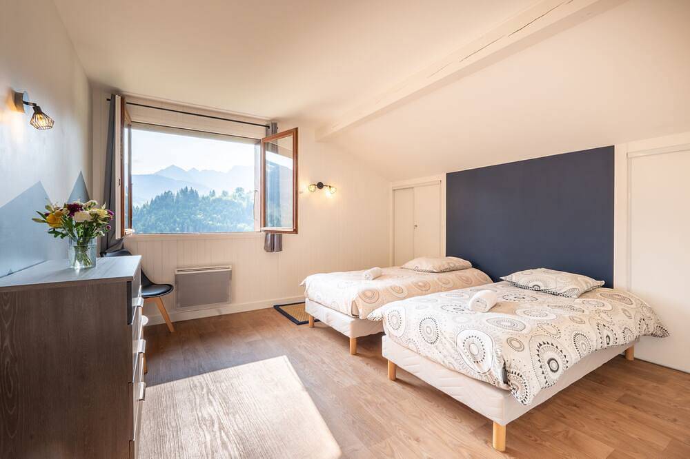Ganze Wohnung, Pierre Carrée-Apartment-Ensuite-Familie-Bergblick in Les Clefs, Annecy und Umgebung