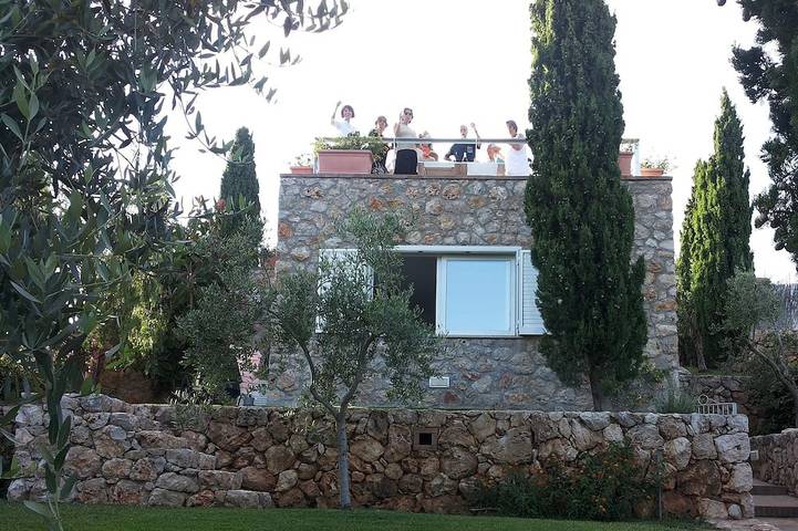 Villa mit privatem Pool und Meerblick, ruhige Lage, 10 Minuten zum Strand in Itri, Latina Provinz