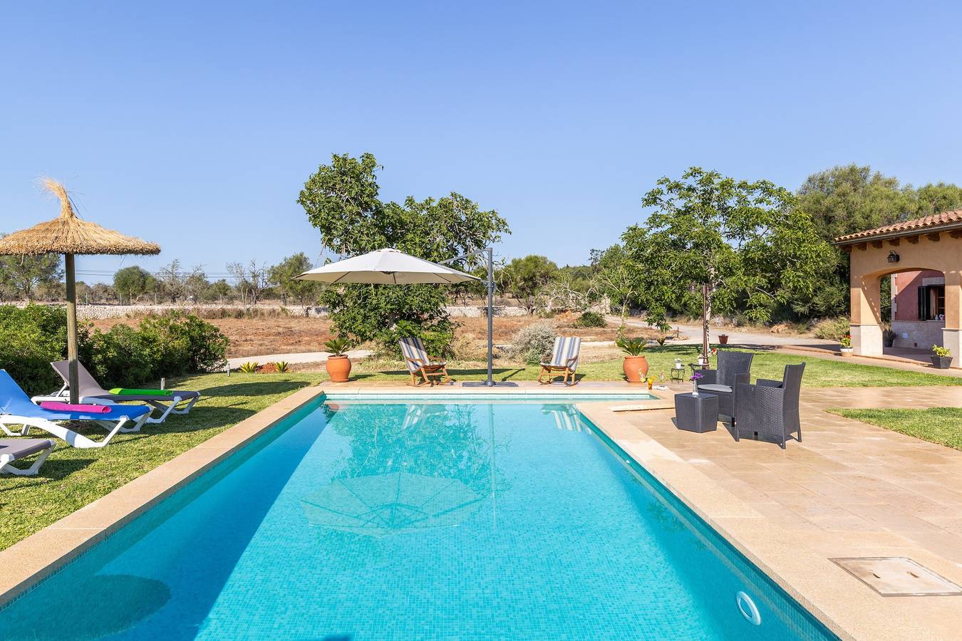 Charming Finca "Son Pou" with Mountain View, Pool, Wi-Fi, Terrace & Garden in Sencelles, Majorca Center